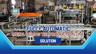 600*600MM Metal Ceiling Tile Production Line From KINGREAL| Square Ceiling Tile Machine Solution