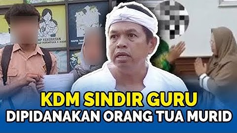 Dedi Mulyadi Sindir Guru Dipidanakan karena Hukum Siswa, Ingatkan Orang Tua Tak Berlebihan Bela Anak