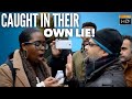 Caught in their own lie hashim vs christian lady speakers corner