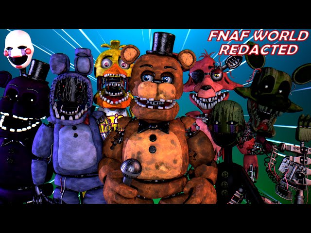 FNaF World Redacted - gameplay playthrough 