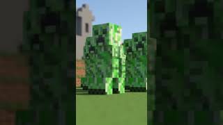 How To Kill A Creeper In Minecraft | Domino Effect 🤪 #Shorts