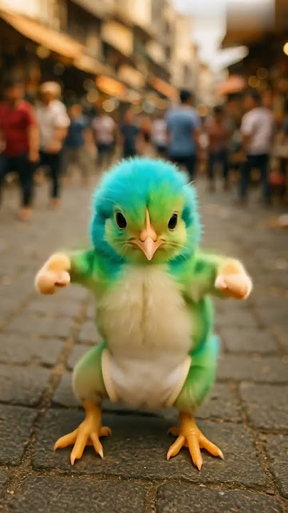 Ayam Warna warni joget ngajak orang se pasar #ai #cute #like #funny #ayam #ayamwarnawarni #trending