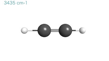 Vibration of an acethylene molecule