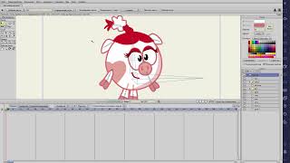 Рисуем Нюшу Из Смешариков В Anime Studio Pro