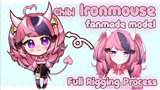 【HOW TO: Live2d】Chibi Ironmouse fanmade model - Speed Rigging full process  - YoshinoArt