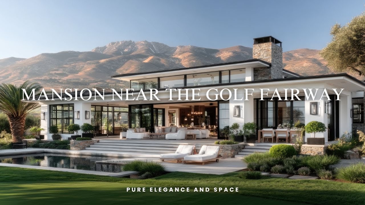 Luxury Minimalist Modern Mansion Near the Golf Fairway | Pure Elegance and Space