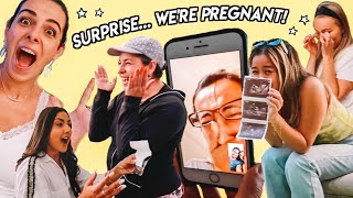 SURPRISING OUR FAMILY + FRIENDS that we’re PREGNANT!