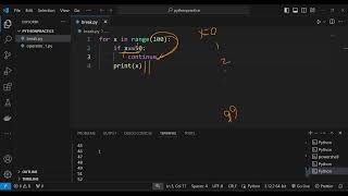 21 break continue statement in Python