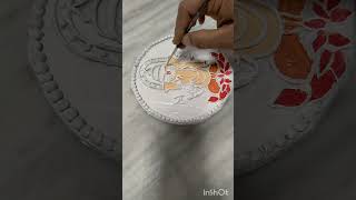 ganesha wall hanging art #art #claywork #drawing #wall hanging