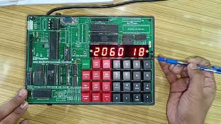 Multiplication of two 8 bit numbers using 8085 Microprocessor Trainer Kit VMC 8501P | Prog in lab