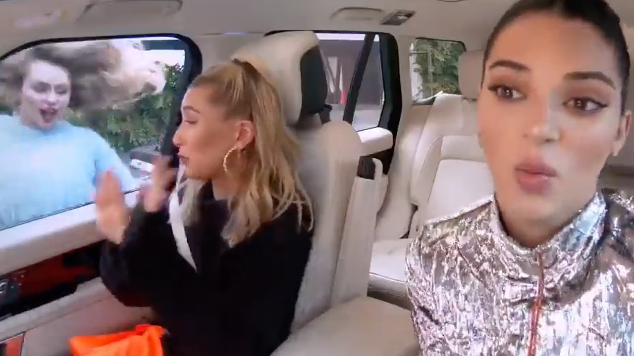 Miley Cyrus Surprises Kendall Jenner Hailey Bieber During Carpool Karaoke