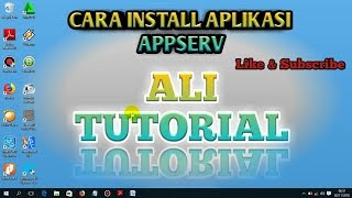 CARA INSTALL APLIKASI APPSERV