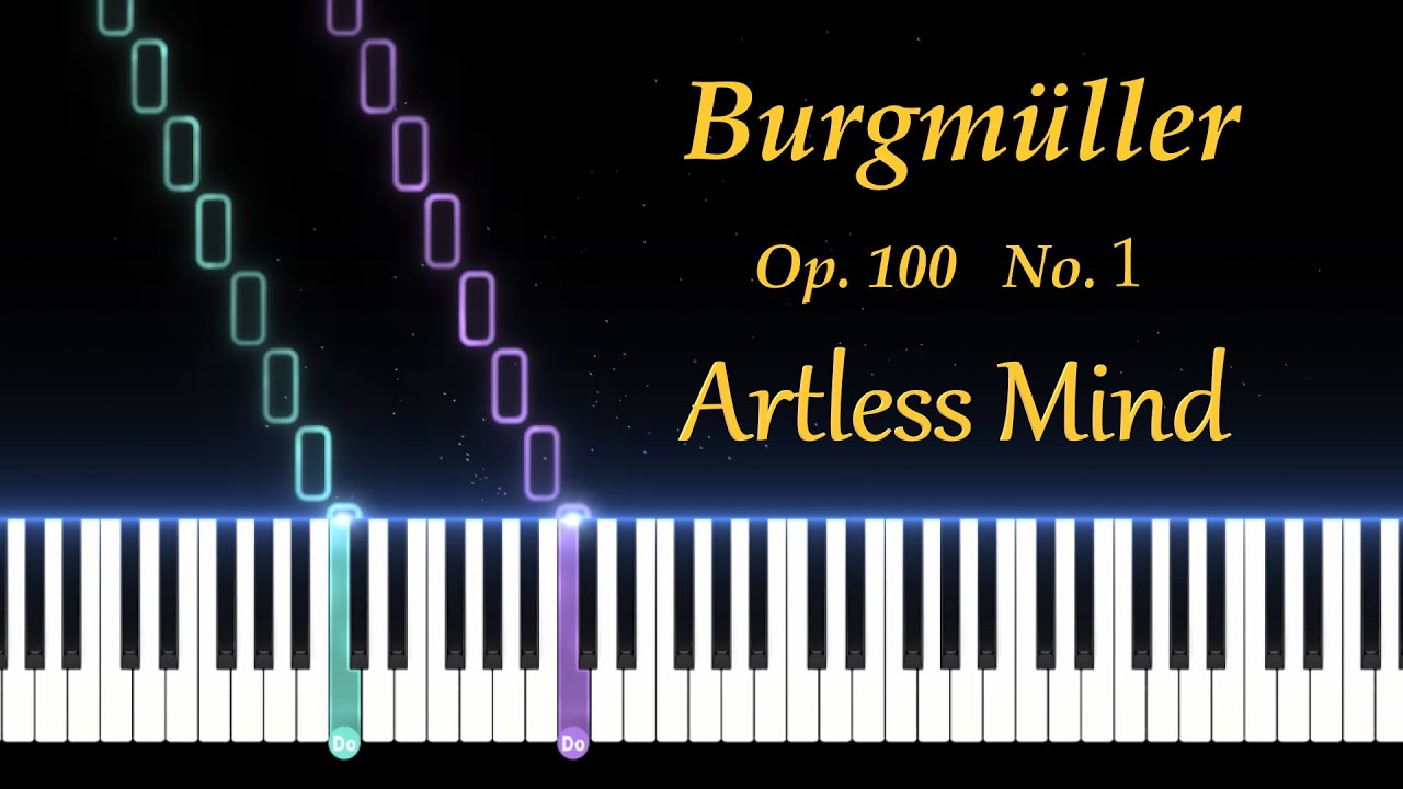 Burgmüller Op.100 No.1 - La Candeur - Artless Mind (BPM = 60)