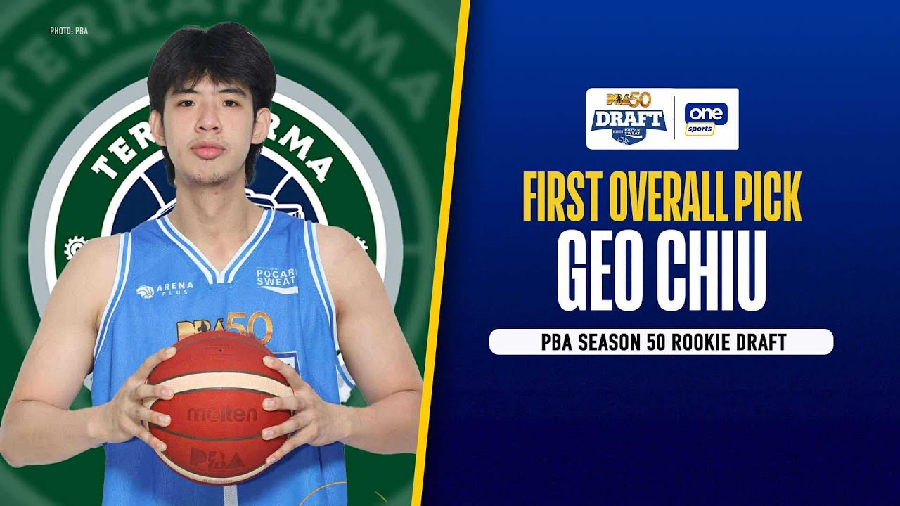 Geo Chiu is the FIRST overall pick | PBA Season 50 Rookie Draft
