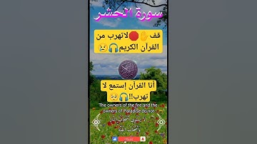 قف✋🛑لا تهرب من القرآن الكريم🎧😢أنا القرآن الكريم إستمع لاتهرب!!🎧🥺#quran_لاتنسى الإشتراك
