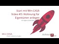 Wincasa schnellstart wohnung anlegen fr eigentmer  hausverwaltung software tutorial  5