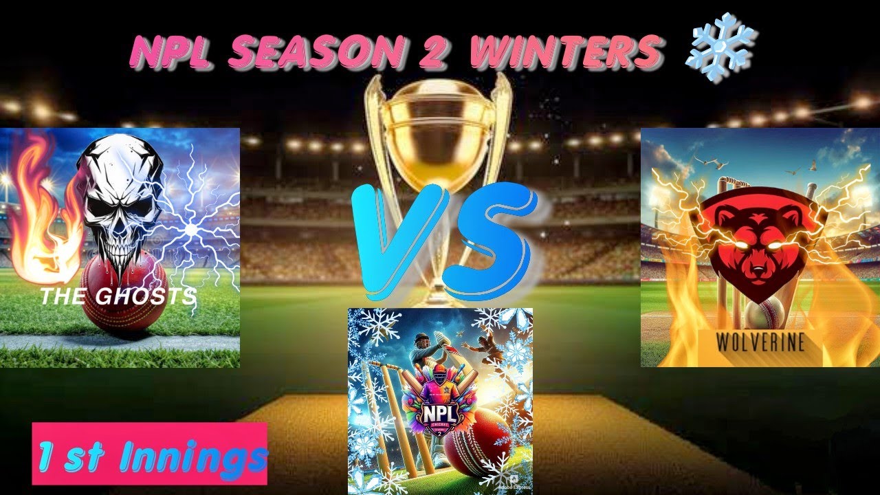 NPL SEASON 2 WINTERS ❄| Match 3| 1st Innings /  The Wolverines VS The Ghosts