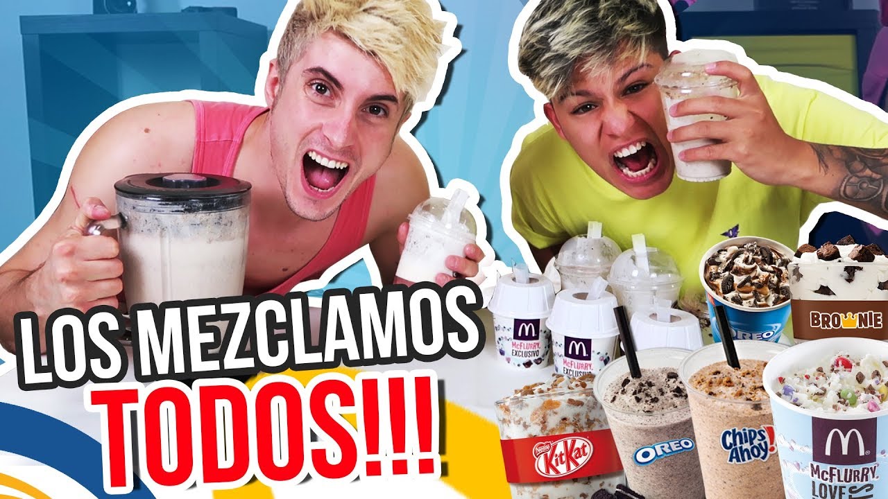 Mezclamos TODOS los BATIDOS de MCDONALD'S y BURGER KING!!! ¿EL MEJOR BATIDO?