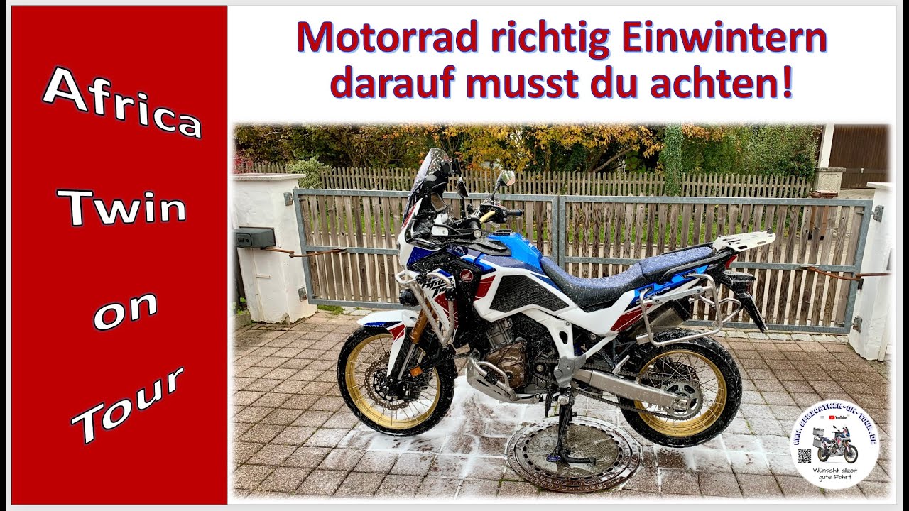 Motorrad richtig Einwintern / Africa Twin