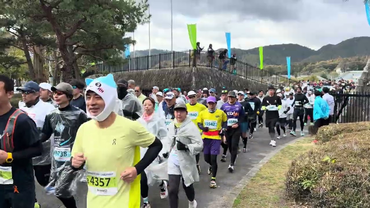 【全員撮り】びわ湖マラソン2026 スタート地点　皇子山総合運動公園