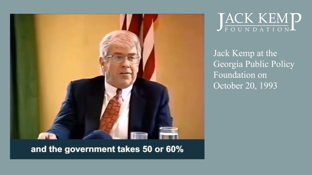 Jack Kemp at the Georgia Public Policy Foundation