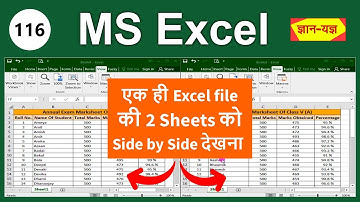 How to view two Excel Sheets Side by side in Excel| View two Windows or Excel Files side by side-116