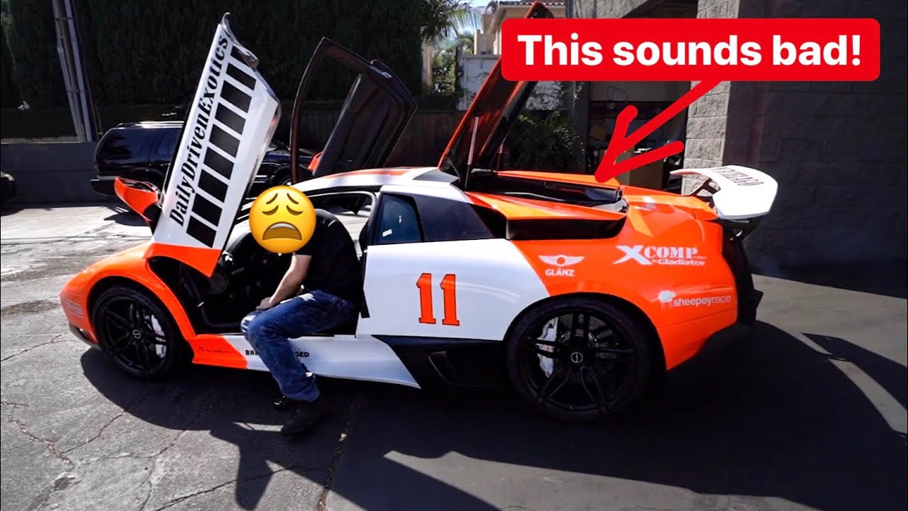 YOU CAN HEAR MY LAMBORGHINI HAS MAJOR ENGINE PROBLEM... - YouTube