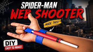 HOW TO MAKE | DIY Spider-Man Web Shooter with Paper & Rubber! 🤯