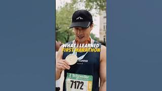 What I learned running my first marathon.