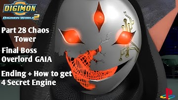 Digimon World 2 PS 1 - Longplay Part 28 Chaos Tower Final Boss Overlord GAIA ePSXe