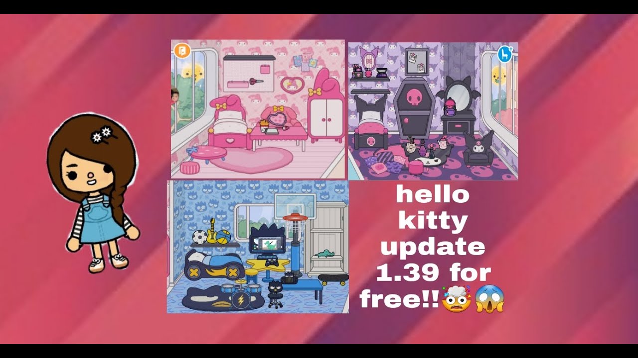 HOW TO DOWNLOAD TOCA BOCA MOD VER. 1.39.2  Hello kitty and Friends  Furniture Pack 🌸 