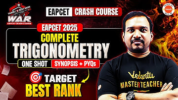 Complete Trigonometry-One Shot | Synopsis + PYQs |EAPCET 2025 Preparation MPC |Kiran sir#eapcet2025