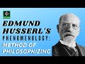 Husserl's Phenomenology: Method of Philosophizing (See link below for more video lectures on IPHP)