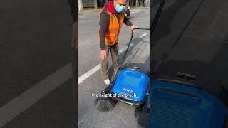 Hand-push sweeper, easy to push, worry-free and effortless~🥰#sweepers #cleaning #operation #fyp
