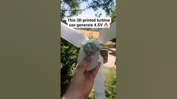 A 3D printed turbine makes electricity