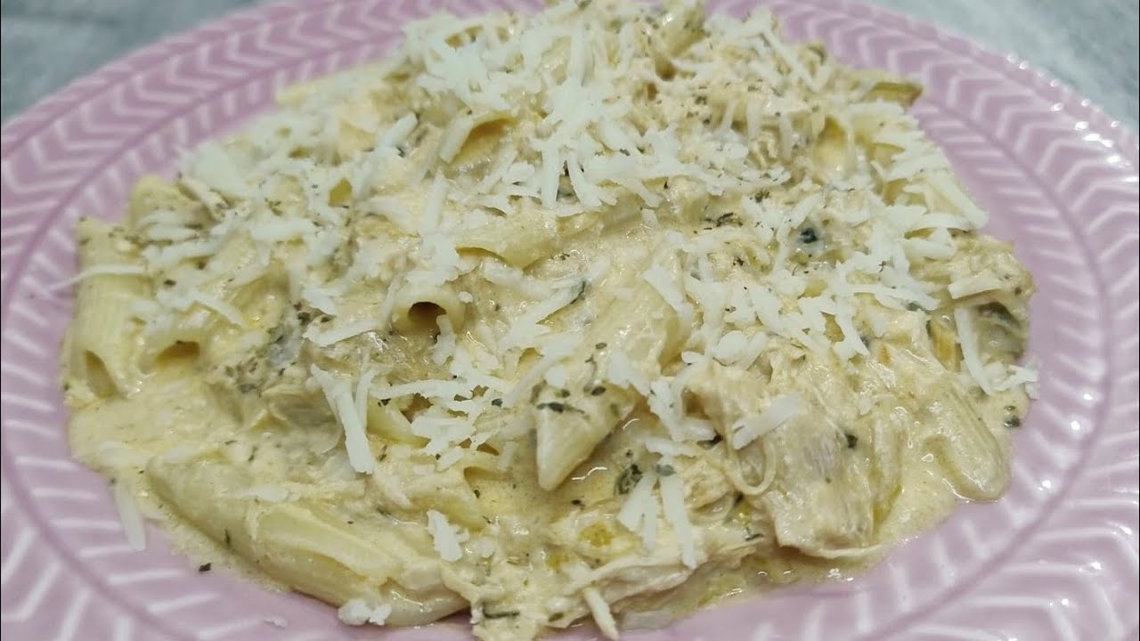 Como fazer Macarrão com Frango ao Molho!(Receitas para iniciantes)