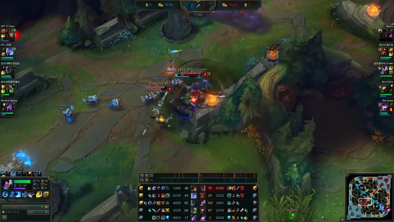 SSG Crown   Yasuo vs Casiopeia   SKT T1 Huni, KR Highlights  patch 7.19