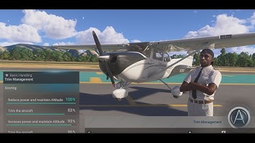 MSFS 2024:Activities: Flight Training: Basic Handling: Trim Management