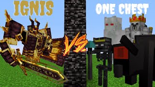 IGNIS VS ONE CHEST / Minecraft Mob Battle