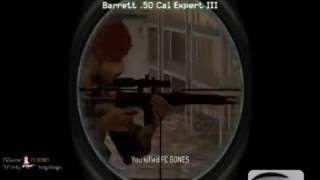 Call of duty 4 Barret .50 Cal Montage!
