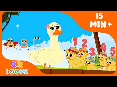 Five Little Ducks + More Nursery Rhymes for Kids 👶🎶| EZ Loops