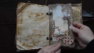 Grungy junk journal "Roses only ".( SOLD, thank you )
