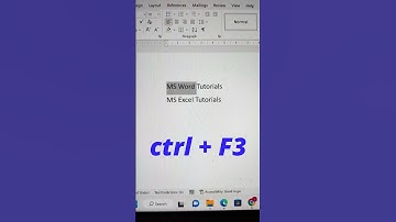 Best MS Word Shortcut Trick ‼️ | MS Word Tips And Tricks 🔥 #tips #msword #shortcuts #tech #bytetech