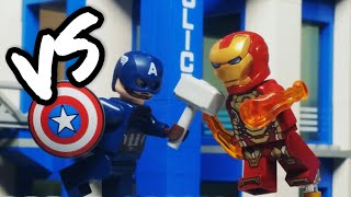 LEGO iron man vs captain America stop motion