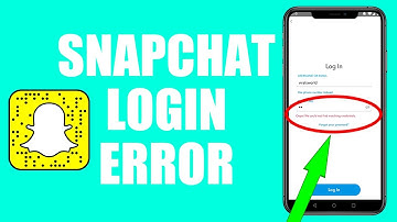 Snapchat Login "Oops! We Could Not Find Matching Credentials" Error Message (FIX)