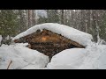 SURVIVE TWO DAYS IN A WILD FOREST. BUSHCRAFT CAMP. DUGOUT.