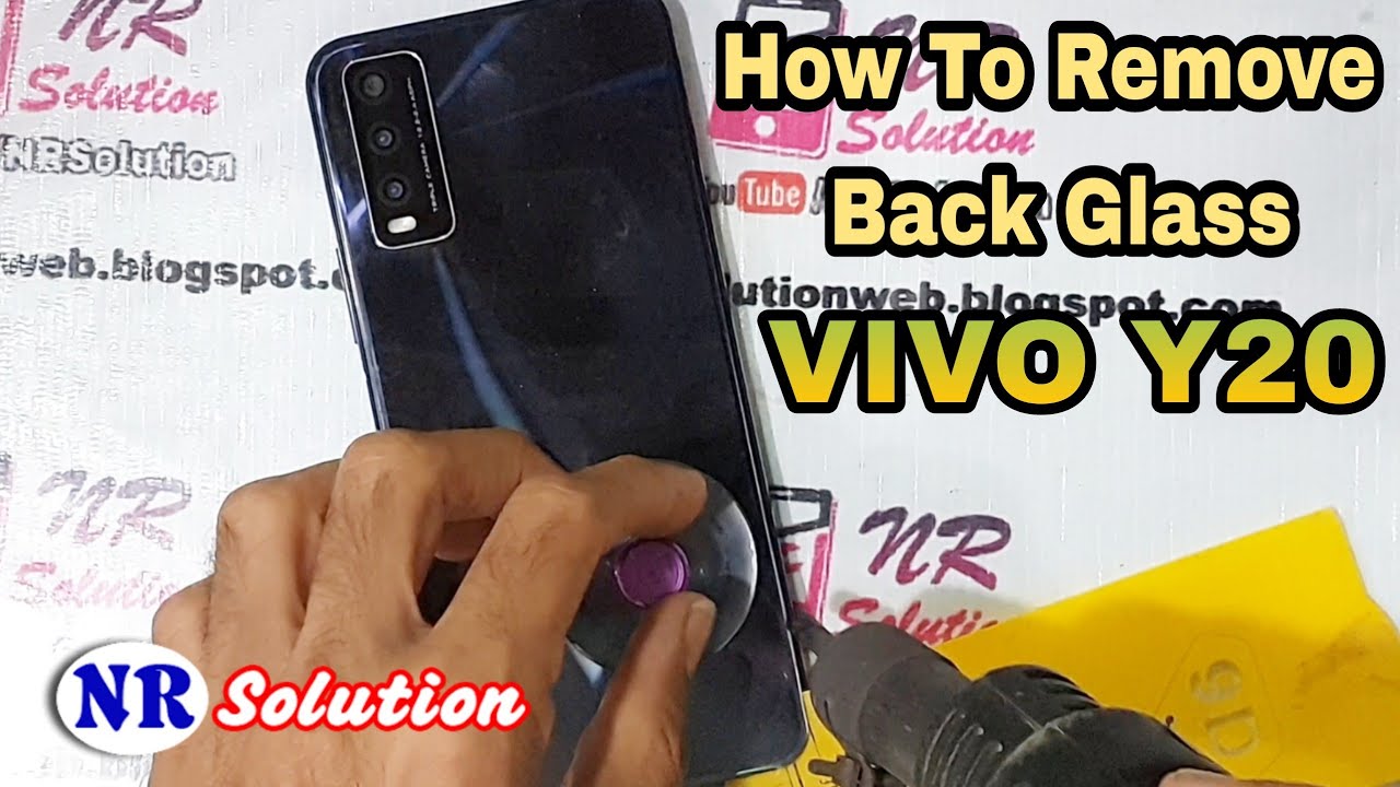 How To Remove Back Cover Glass VIVO Y20 YouTube