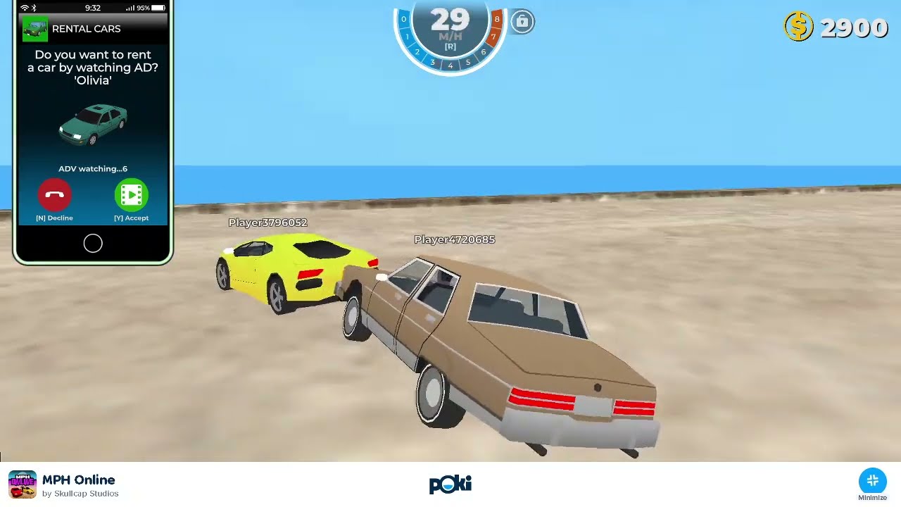 MPH Online Multiplayer Car Game: Crazy Car Racing Action