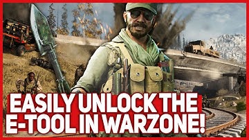 Easily unlock the E-Tool in Warzone! (Using the Knife, Kill 3 enemies without dying in 15 games)
