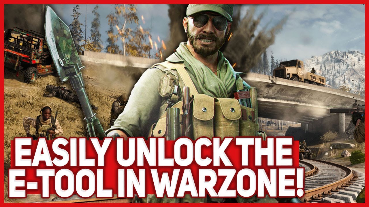 Easily unlock the E-Tool in Warzone! (Using the Knife, Kill 3 enemies without dying in 15 games)